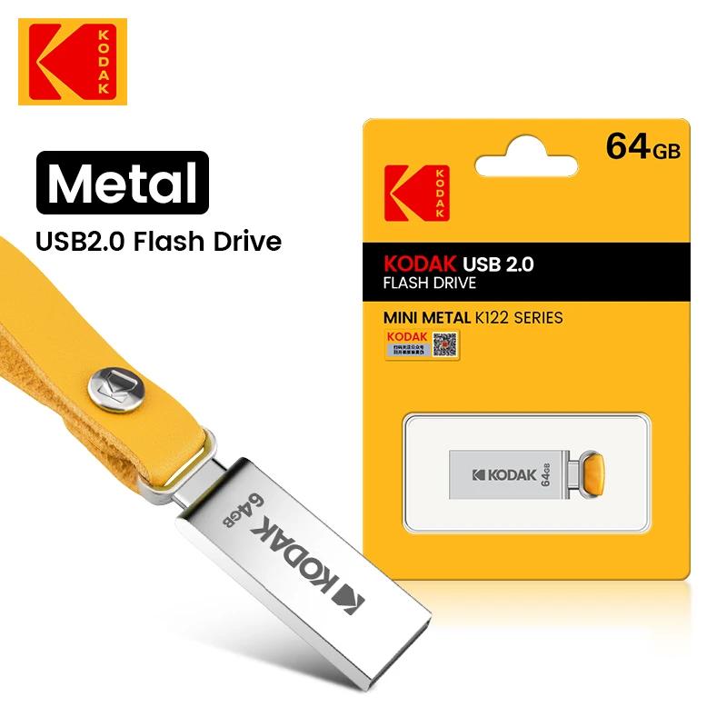 KODAK K122 ݼ ÷ ̺, USB ̴  ̺, ޸ ƽ, PC Ʈ ڵ, USB 2.0, 128GB, 32GB, 64GB